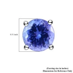 RHAPSODY AAAA Tansanit Ohrringe, Zertifiziert Und Geprüft, 950 Platin Ca. 1.10 Ct -Schmuck Shoplc 7272413 4