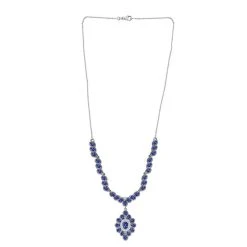 Tansanit Halskette Ca. 45 Cm 925 Silber Platiniert Ca. 7.68 Ct 11 Tansanit Halskette Ca. 45 Cm 925 Silber Platiniert Ca. 7.68 Ct -Schmuck Shoplc 7273626 3