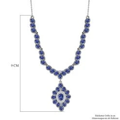 Tansanit Halskette Ca. 45 Cm 925 Silber Platiniert Ca. 7.68 Ct 13 Tansanit Halskette Ca. 45 Cm 925 Silber Platiniert Ca. 7.68 Ct -Schmuck Shoplc 7273626 5