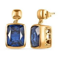 Ceylon Farbe Quarz Ohrringe 925 Silber Vergoldet Ca. 6,58 Ct -Schmuck Shoplc 7273986 3