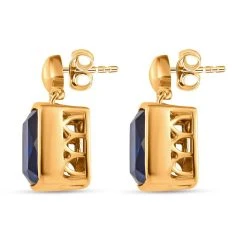 Ceylon Farbe Quarz Ohrringe 925 Silber Vergoldet Ca. 6,58 Ct -Schmuck Shoplc 7273986 4