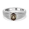 Natürlicher Jenipapo Andalusit Ring 925 Silber Platiniert (Größe 21.00) Ca. 0.81 Ct -Schmuck Shoplc 7274260