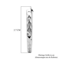 Creolen Ohrringe, 925 Silber Rhodiniert -Schmuck Shoplc 7278245 4