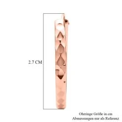 Creolen Ohrringe, 925 Silber Rosévergoldet -Schmuck Shoplc 7278247 4