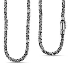 Royal Bali Kollektion - Borobudur Halskette, Ca. 75 Cm, 925 Silber Ca. 57,67g