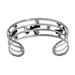 Royal Bali Kollektion - Roter Granat, Himmelblauer Topas Armreif Ca. 19 Cm 925 Silber Ca. 2.89 Ct -Schmuck Shoplc 7279752 4