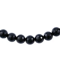 Thai Schwarzer Spinell Halskette Ca. 45 Cm 925 Silber Rhodiniert Ca. 300.00 Ct -Schmuck Shoplc 7279791 2