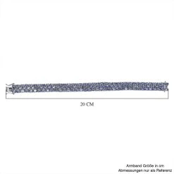 Tansanit Armband, Ca. 19 Cm, 925 Silber Platiniert Ca. 28,27 Ct -Schmuck Shoplc 7279802 4