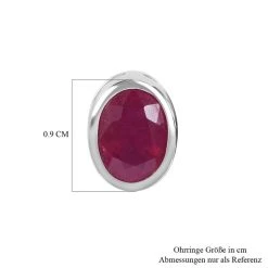 Afrikanische Rubin Ohrringe 925 Silber Platiniert Ca. 2.32 Ct -Schmuck Shoplc 7280137 3