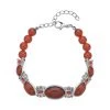 Rotes Achat Armband, Ca. 20 Cm, Ca. 59.00 Ct -Schmuck Shoplc 7280884