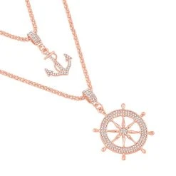 2er Set - Weiße Kristall Halskette, Ca. 50 Cm -Schmuck Shoplc 7280987 2