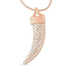 Weiße Kristall Halskette, Ca. 70 Cm