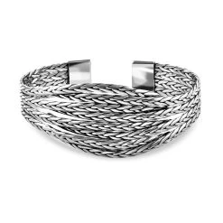 Royal Bali Kollektion -925 Silber Armreif, Ca. 19 Cm, Ca. 38,00g