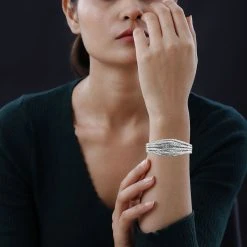 Royal Bali Kollektion -925 Silber Armreif, Ca. 19 Cm, Ca. 38,00g -Schmuck Shoplc 7281237 2