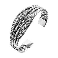 Royal Bali Kollektion -925 Silber Armreif, Ca. 19 Cm, Ca. 38,00g -Schmuck Shoplc 7281237 4