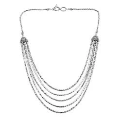 Royal Bali Kollektion -925 Silber Halskette, Ca. 50 Cm, Ca. 67,40g