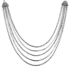 Royal Bali Kollektion -925 Silber Halskette, Ca. 50 Cm, Ca. 67,40g -Schmuck Shoplc 7281240 3
