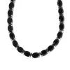 Schwarzer Spinell Halskette Ca. 45 Cm 925 Silber Platiniert Ca. 54.99 Ct -Schmuck Shoplc 7282098