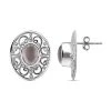 Royal Bali Kollektion - Rosenquarz Ohrringe 925 Silber Ca. 3.27 Ct -Schmuck Shoplc 7301664