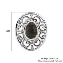 Labradorit Ohrringe 925 Silber Ca. 2.77 Ct -Schmuck Shoplc 7301781 5