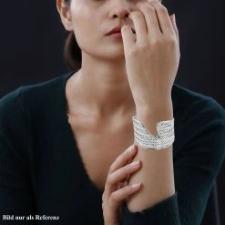 Royal Bali -925 Silber Armreif Ca. 19 Cm Ca. 36,64g -Schmuck Shoplc 7302272 2