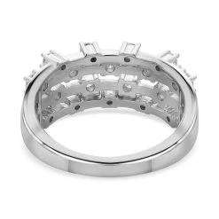 Moissanit Ring 925 Silber Rhodiniert (Größe 18.00) Ca. 0,82 Ct -Schmuck Shoplc 7303594 4