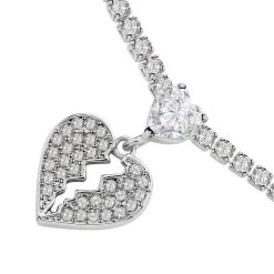 Weißer Zirkonia, Weißer Kristall Halskette Ca. 50 Cmca. 8,00 Ct 8 Weißer Zirkonia, Weißer Kristall Halskette Ca. 50 Cmca. 8,00 Ct -Schmuck Shoplc 7320070 2