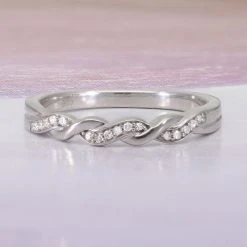 Diamant Ring 925 Silber Platiniert (Größe 16.00) Ca. 0,10 Ct -Schmuck Shoplc 7320770 1