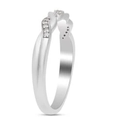 Diamant Ring 925 Silber Platiniert (Größe 16.00) Ca. 0,10 Ct -Schmuck Shoplc 7320770 3