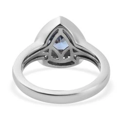 Tansanit Und Zirkon Ring 925 Silber Platiniert (Größe 16.00) Ca. 1,01 Ct -Schmuck Shoplc 7320916 5