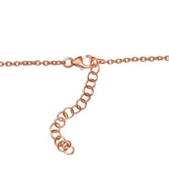 Natürliche Champagner Diamant Halskette, Ca. 45 Cm, 925 Silber Roségold Vermeil, Ca. 4.00 Ct -Schmuck Shoplc 7325959 4