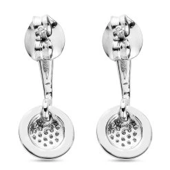 88 Facetten Moissanit Ohrringe 925 Silber Platiniert Ca. 0,12 Ct -Schmuck Shoplc 7329330 4