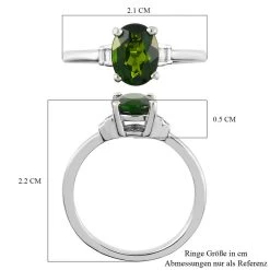 Natürlicher Chromdiopsid Und Zirkon Ring 925 Silber Platiniert (Größe 16.00) Ca. 1,40 Ct 15 Natürlicher Chromdiopsid Und Zirkon Ring 925 Silber Platiniert (Größe 16.00) Ca. 1,40 Ct -Schmuck Shoplc 7330162 6