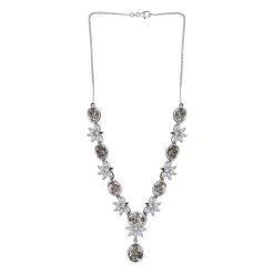 Prasiolith Collier, Ca. 45 Cm, 925 Silber Platiniert Ca. 24,57 Ct -Schmuck Shoplc 7336853 3