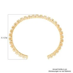 Weißer Zirkonia Armreif, Ca. 16.5-19.0 Cm, Ca. 10.00 Ct -Schmuck Shoplc 7337046 3