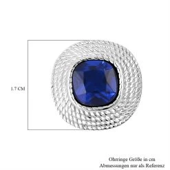 Tansanit Zirkonia Ohrringe, Reiner Edelstahl, Ca. 7.50 Ct -Schmuck Shoplc 7340121 5