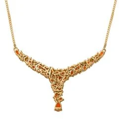 Salamanca Feueropal-Collier, Ca. 45 Cm, 925 Silber Vergoldet Ca. 4.95 Ct -Schmuck Shoplc 7365936 4