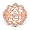 Weißer Zirkonia Ring, (Größe 21.00) Ca.0roséfarben 1.00 Ct -Schmuck Shoplc 7378528