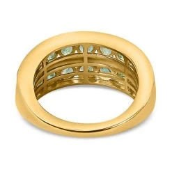 AAA Kagem Sambischer Smaragd Ring, 925 Silber Gelbgold Vermeil (Größe 17.00) Ca. 1.66 Ct -Schmuck Shoplc 7384033 5