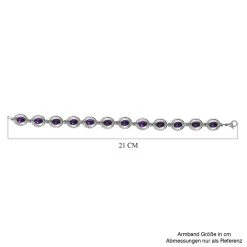 Afrikanisches Amethyst Armband, Ca. 20 Cm, Edelstahl Ca. 9,14 Ct 11 Afrikanisches Amethyst Armband, Ca. 20 Cm, Edelstahl Ca. 9,14 Ct -Schmuck Shoplc 7384965 4