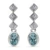 Espirito Santo Aquamarin Und Weiße Zirkon Ohrringe, 925 Silber Platiniert Ca. 1,09 Ct 1 Espirito Santo Aquamarin Und Weiße Zirkon Ohrringe, 925 Silber Platiniert Ca. 1,09 Ct -Schmuck Shoplc 7385589