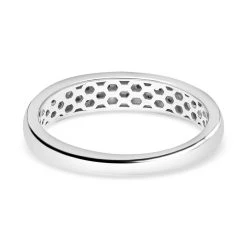 Blauer Diamant Ring, 925 Silber Platiniert (Größe 20.00) Ca. 0.10 Ct -Schmuck Shoplc 7385989 4