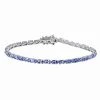 AA Tansanit Armband, Ca. 19 Cm, 925 Silber Platiniert Ca. 7.20 Ct -Schmuck Shoplc 7387291