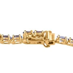 AA Tansanit Armband, Ca. 20 Cm, 925 Silber Gelbgold Vermeil Ca. 7.60 Ct 8 AA Tansanit Armband, Ca. 20 Cm, 925 Silber Gelbgold Vermeil Ca. 7.60 Ct -Schmuck Shoplc 7387309 3