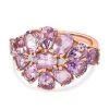 Rose De France Amethyst Ring, 925 Silber Rosévergoldet (Größe 18.00) Ca. 5.05 Ct -Schmuck Shoplc 7387623
