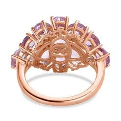 Rose De France Amethyst Ring, 925 Silber Rosévergoldet (Größe 18.00) Ca. 5.05 Ct -Schmuck Shoplc 7387623 5