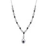 AAA Tansanit Collier, Ca. 45 Cm, 925 Silber Platiniert Ca. 2.45 Ct -Schmuck Shoplc 7417870