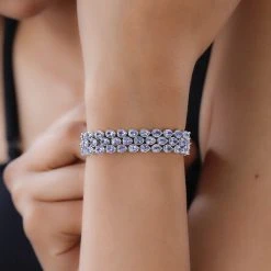 Tansanit Armband, Ca. 19 Cm, 925 Silber Platiniert Ca. 14.85 Ct 7 Tansanit Armband, Ca. 19 Cm, 925 Silber Platiniert Ca. 14.85 Ct -Schmuck Shoplc 7425480 2