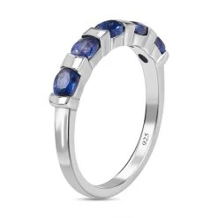Masoala Saphir (Fissure Gefüllt) Ring 925 Silber Platiniert (Größe 19.00) Ca. 1.23 Ct -Schmuck Shoplc 7432092 4
