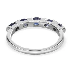 Masoala Saphir (Fissure Gefüllt) Ring 925 Silber Platiniert (Größe 19.00) Ca. 1.23 Ct -Schmuck Shoplc 7432092 5
